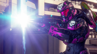 A Spartan-IV utilizing the "Charred" variant of Recruit.