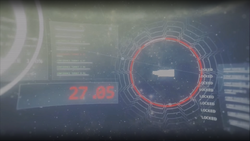 A view of the Confidence-class weapon array in use in Halo: Combat Evolved Anniversary, Terminal #1.