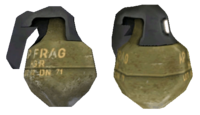 A pair of M9 grenades from Halo: Combat Evolved.
