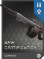 SAW Certification.
