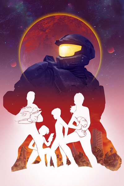 Cover art for Halo: Battle Born.