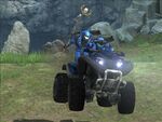 The M274 ULATV as it appears in Halo: Reach. Note the blue team multiplayer coloring.