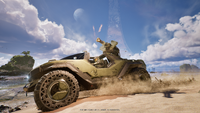 A gameplay screenshot of the Warthog.