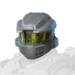 Updated icon for the Mark V Zeta helmet in Halo Infinite.