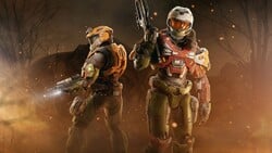 Promotional image showcasing rewards from the Noble Intention event in Halo Infinite