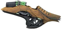 Halo: Reach press kit image featuring an Korva-pattern fuel rod gun.
