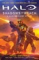 The cover of Halo: Shadows of Reach, which echoes the original cover of the novel.