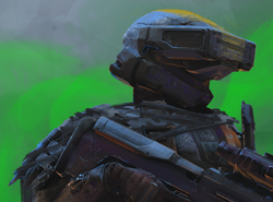 Artwork of Lance Corporal Sparks.