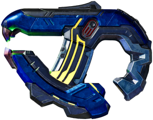 A screenshot of a Plasma Pistol. Original screenshot by User:Saphira.