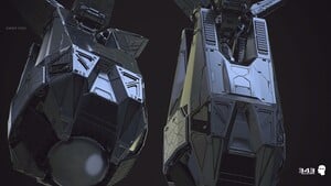 M8823 drop pod model for Halo 2: Anniversary's Blur Studio cutscenes.