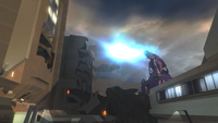 The Weevil firing its mortar in Digsite's Halo 2 E3 demo.