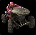A Spartan-II on a Mongoose in the Halo 3 Beta.