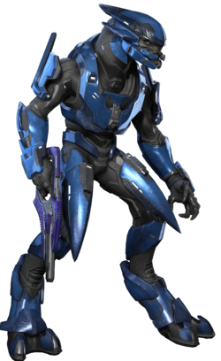Render of a Sangheili Mercenary. Included as part of the magazine kit linked to in this tweet.