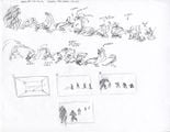 Arbiter vs Marine squad sketches.