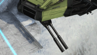Close up of the quad-autocannons on the AC-220 Vulture.