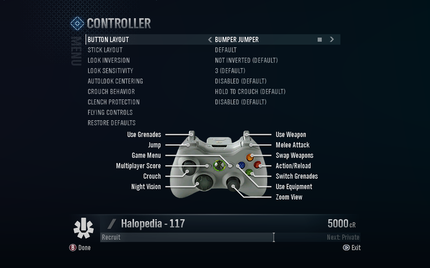 Reach:Control schemes - Halopedia, the Halo wiki