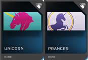 The Unicorn and Prancer Emblems users can unlock in Halo 5: Guardians.