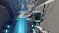 First-person view of the H-295 FOM in use in Halo 4.