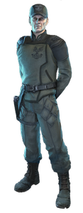 A render of James Cutter used for leader selection in the pre-game menu.
