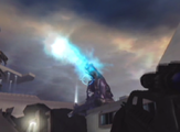 An artillery gun firing in the Halo 2 E3 Demo.