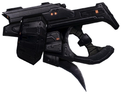 Cropped screenshot of an Ukala Workshop Mauler in Halo 3.