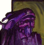 A closeup of Thel 'Vadamee in The Last Voyage of the Infinite Succor.