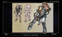Concept art of a Hellbringer in Halo Wars.