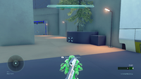 Third-person view of a plasma cannon in Halo 5: Guardians.