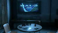 The TV screen displaying Halo: Combat Evolved's main menu.