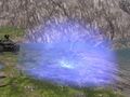 The Power Drain emits a field of blue energy that strips away all energy shielding within its range.