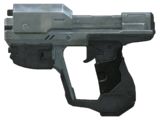 An in-game side view of the M6H in Halo 4.