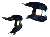 The Plasma Rifle as it appears in Halo: Combat Evolved.