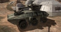 A screenshot of the Digsite restoration for the Farm APC, in Halo 3's engine.