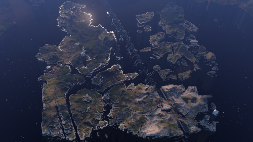 The fragmented section of Installation 07 in Halo Infinite campaign.