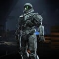 A Spartan wearing a GEN3 Helljumper armor.