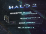 The menu of the Halo 2 Limited Collector's Edition DVD.