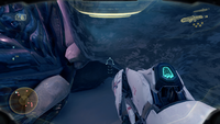 First-person view of the White Scar by Edward Buck in the Halo 5: Guardians campaign.