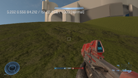 Coordinates are displayed in Halo Infinite.