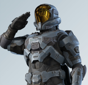 Makovich as she appears in the Halo Encyclopedia (2022 edition).
