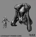 Concept art of a Covenant power core in Halo 4.