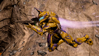 A Spartan-IV using a thruster pack.