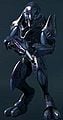 A Special Operations Sangheili wielding a needle rifle in Halo: Reach multiplayer.