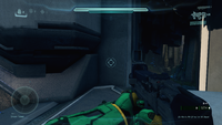 First-person view of the M20 on Coliseum in Halo 5: Guardians.