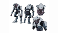 Concept art of a Sangheili in Halo Legends: Homecoming.
