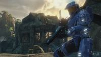 A Spartan using a Vostu-pattern carbine in Halo 2: Anniversary's multiplayer.