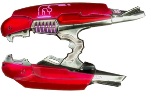 A cropped screenshot of a weapon in Halo 2: Anniversary multiplayer. Original screenshot by User:JackVibe.