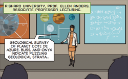 Professor Anders lectures at Rishard University