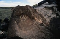Image of the Out of place handprint from the SOTA website.
