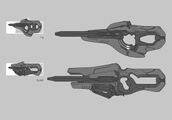 Concept art of the storm rifle for Halo 4.