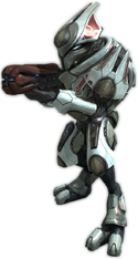 Halo: Reach press kit image featuring a Sangheili Ultra.